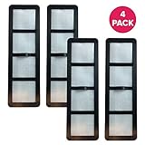 Crucial Vacuum Replacement Vacuum Filter Compatible with Eureka Part # EF-6,EF6,69963-4,83091-1,83091,69963 & Models AS1000,AS1001,ASM1155A,AS1008AX,AS3012A Upright Vacs, Perfect for Home (4 Pack)