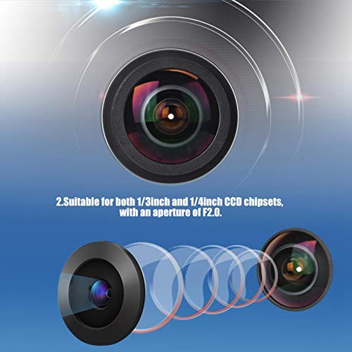 5mp 1.7mm 170 ° Groothoeklens Beveiliging Fisheye View Fisheye-cameralens voor CCTV-camera - Image 6