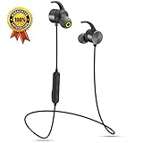 [2017 New Design ] Pkman™ Magnetic Bluetooth Headset, Wireless Bluetooth Earbuds/Earphones/ Headphones with Mic, CVC6.0 Noise Cancelling, Secure Fit for Sports [ Running / Gym / Sweatproof ]