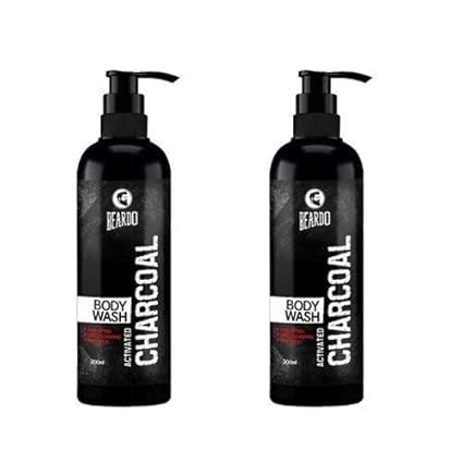 Beardo Activated Charcoal Body Wash, 200 ml (Pack of 2)