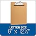 TOPS Masonite Clipboards, 9 x 12.5 Inches, Pack of Six (25400)