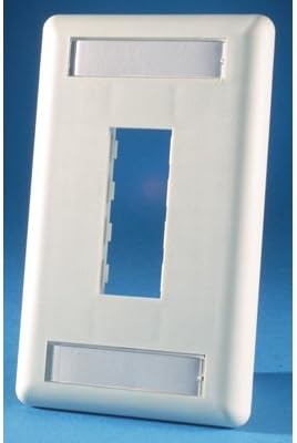 Ortronics OR-40300548 2-Port TracJack Faceplate, Fog White