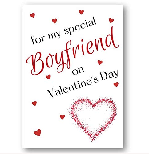 Second Ave Boyfriend Valentine Card For Him Cute Romantic Heart Card - Design 8