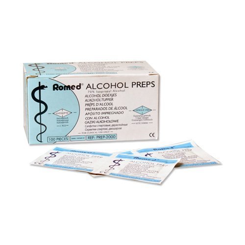 title=Tamponi alcool 2-strati 65 x 30mm Tampone Alcol 100-pezzi