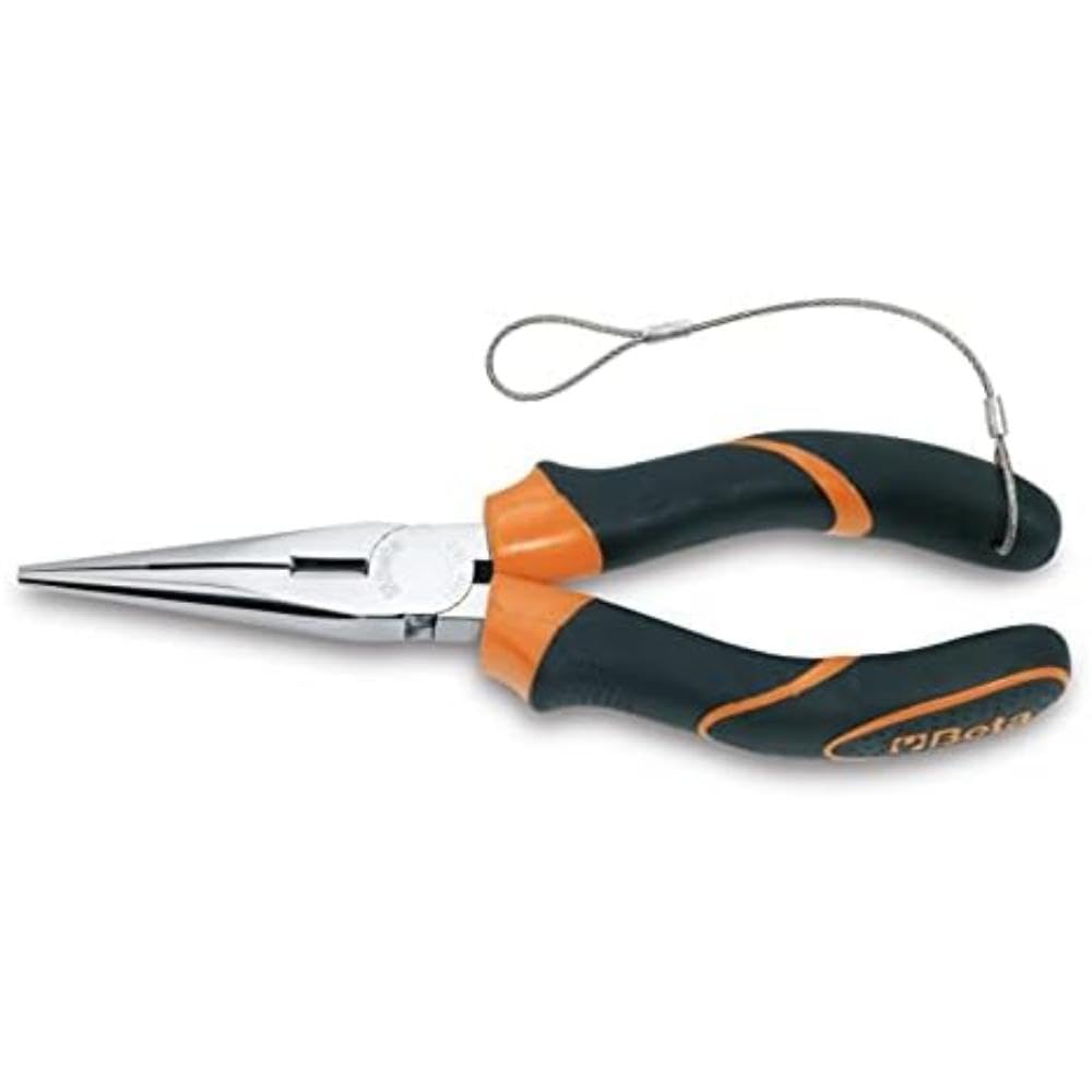 Half-Round Nose Pliers Long Straight knurled Handle Two-Material H-Safe