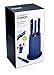 Joseph Joseph 10077 Elevate Stainless Steel Non-Stick Set with Rotating Knife Block, 7-Piece, Black (Discontinued)
