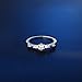 JESMING 7 Tiny Diamond Pieces Of Exquisite Ring Stacking Rings for Women Small Fresh Style Ladies Engagement Ring Jewelry | Gold Silver Rings for Women (Rose Gold,7)