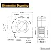 GDSTIME 75x75x30mm 75mm Dual Ball Bearing Computer 12V DC Brushless Turbo Blower Cooling Fan
