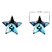 Blue Five Point Star Stud Earring – Star Shape Crystal Birthstone Stud Earring for Women