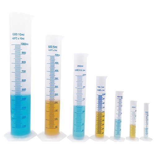 Kalevel 1000ml Graduated Cylinder Plastic Liquid Measuring Graduated
