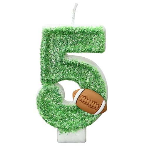 CasaPopz Football Birthday Number Candles