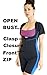 Sisyama Open-Bust Sauna Hot Suit Weight Loss Neoprene Shapewear Blue (Medium)
