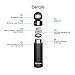 Stainless Steel Water Bottle, FILWO Double Wall Vacuum Insulated Travel Mug 100% Leak & Sweat Proof BPA Free, Cold 24 Hrs / Hot 12 Hrs Perfect Camping, Cycling,Gym,17 oz Vacuum Flask (Black)