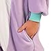 Emolly Fashion Kids Animal Unicorn Pajama Onesie - Soft and Comfortable with Pockets (8, Purp) Purple
