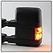 VIPMOTOZ Heated Power Remote Driver Side Left View Telescopic Turn Signal Exterior Towing Mirror & Glass Replacement For 2008-2016 Ford Superduty F250 F350 F450 F550 Pickup Truck