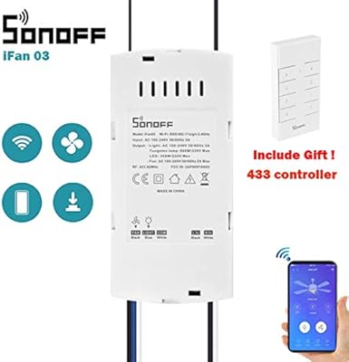 Amazon Com Ceiling Fan Remote Control Kit Sonoff Ifan03 Wifi
