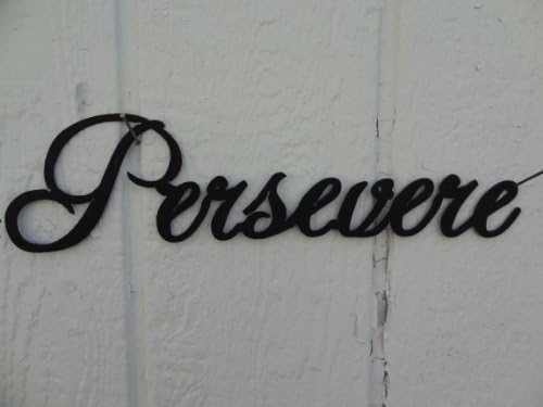 Persevere Word Decorative Metal Wall Art