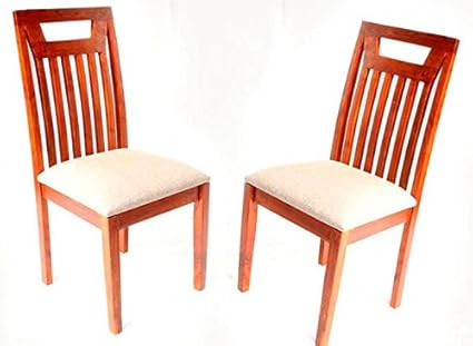 MODISH Wooden Glory Dining Chair (Brown) - Pack of 2