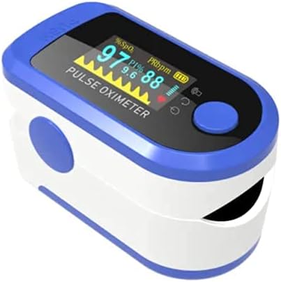 FIRANDE Pulse Oximeter Fingertip, Blood Oxygen Saturation Monitor Fingertip, Blood Oxygen Meter Finger Oximeter Finger with Pulse, O2 Saturation, Pulse Rate (PR) with OLED Digital Display