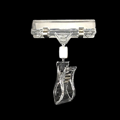 Earlywish 20pcs Sign Holder Advertising Display Clip Label Price Name Card Tag Stand Racks