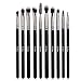 Eye Makeup Brushes, 10pcs Makeup Brushes Set with Eyeshadow, Eyebrow, Eyeliner, Blending, Contour Make UP Brushes Kit - for Shading & Blending of Eyeshadow Cream Powder Highlighter