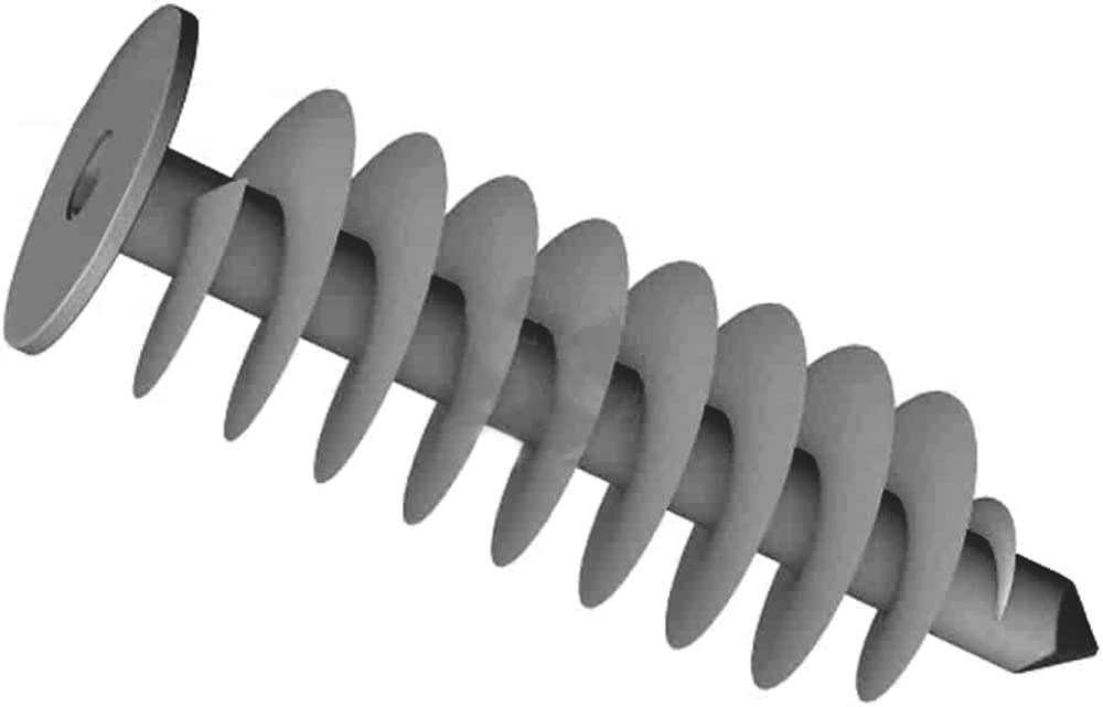 24mm x 85mm Grey Thermal Insulation Fixing Plug Coat Fixing Dowels Plugs for Styrofoam Insulation Spiral Anchor Plugs - (Pack of 10) B08A