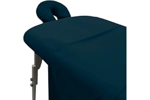 LONDON LINENS Soft Microfiber Massage Table Sheets Set 3 Piece Set - Includes Massage Table Cover, Massage Fitted Sheet, and 
