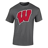 Wisconsin Badgers TShirt Heather Gray