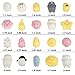 Lumiparty Squishiy Toys, Mini Mochi Squishies 20 PCS Cute Animals Sets Relief Stress Toys for Adults, Kids Youths Mini Soft Squeeze Favors Birthday Party Gift