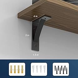 Heavy Duty Shelf Brackets, 2 Pack Fireplace Mantel