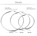 Jstyle Stainless Steel Hoop Earrings for Women Cool Ear Piercings 40-60MM 3 Pairs a Set
