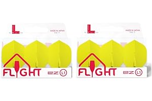 LSTYLE L1 Standard Dart Flights – Pre-Molded – Compatible with Soft & Steel Tip Darts