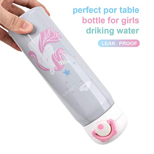 Hot Water Bottle SB Toys Thermoses Thermal Vacuum Cups for Hot and Cold DrinkStainless Water Bottle Cup Vacuum Insulated Hot Hot Water Flask for School Kids Girls Proof BPA Free white Unicorn-17oz