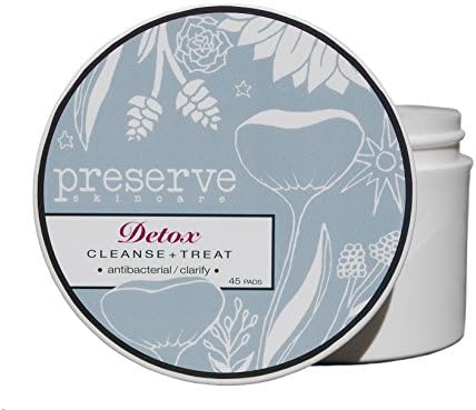Natural Facial Cleansing / Treatment Pads (Detox / Clarify) (Detox - Jar)