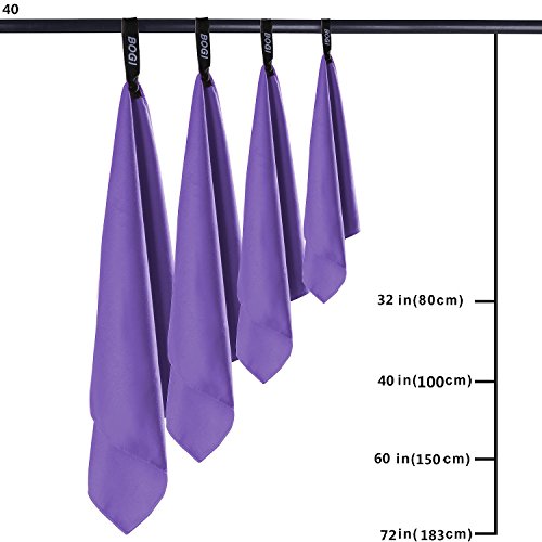 image for BOGI Microfiber Travel Sports Towel-(S:16''x32'',2Pcs)-Antibacterial D