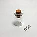 LEFV Mini Cork Top Glass Bottle Vial Charm Kit 3/4 Inch - 50pcs 0.5ml Clear Bottles with Corks & 50pcs Eye Screws - Miniature Empty Sample Jars Message Bottle Small Tiny Size
