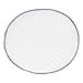Richards Homewares Set of 4 Micro Fiber Quilted Deluxe Plate Case Dinnerware Storage Organizer for Saucers, Dinner Plates, Dessert Plates & Salad Plates - Include Content Label Inserts, White & Silver