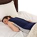 SunnyBay Extra Large Microwave Heating Pad, Microwavable Heavy Weighted Full Body Moist Hot or Cold Pack and Washable Fleece Cover, 10x24 Inches, FSA HSA Eligible, Royal Blue