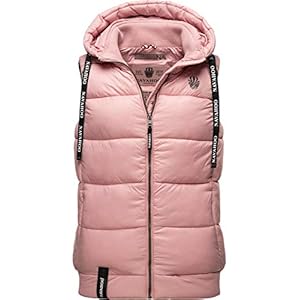 Navahoo Kassidy Gewatteerde damesvest, licht outdoorvest, overgangsjas met capuchon, XS-3XL