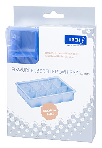 Lurch 10465 Eiswürfelform Whisky für 12 Eiswürfel je 4 cm aus 100% BPA-freiem Premium-Platin-Silikon eisblau – Bild 5