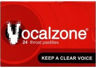 12 x Vocalzone Throat Pastilles 24 Throat Pastilles by Vocalzone Throat Pastilles