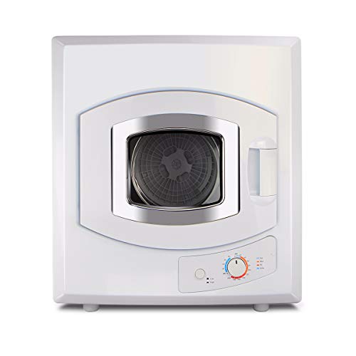 XtremepowerUS Portable Tumble Dryer Stainless Steel Drum Compact Clothes for Dorm RV Apartment