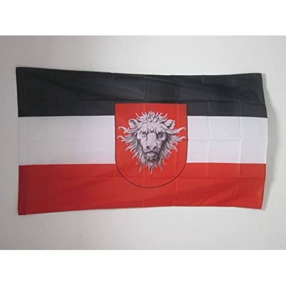 AZ FLAG - German East Africa 1885-1919 Flag - 3x5 Ft - German Empire Banner with Sleeve - 100% Polyester - Fade Resistant - Vivid Colors - 3' x 5' Feet - 150x90 Cm