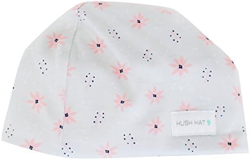 Hush Baby Hat with Softsound Technology and Medical Grade Sound Absorbing Foam, Mistletoe, Beige, Medium