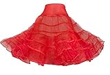 Hip Hop 50s Shop Womens Vintage Rockabilly Tutu Petticoat 3X/4X Red