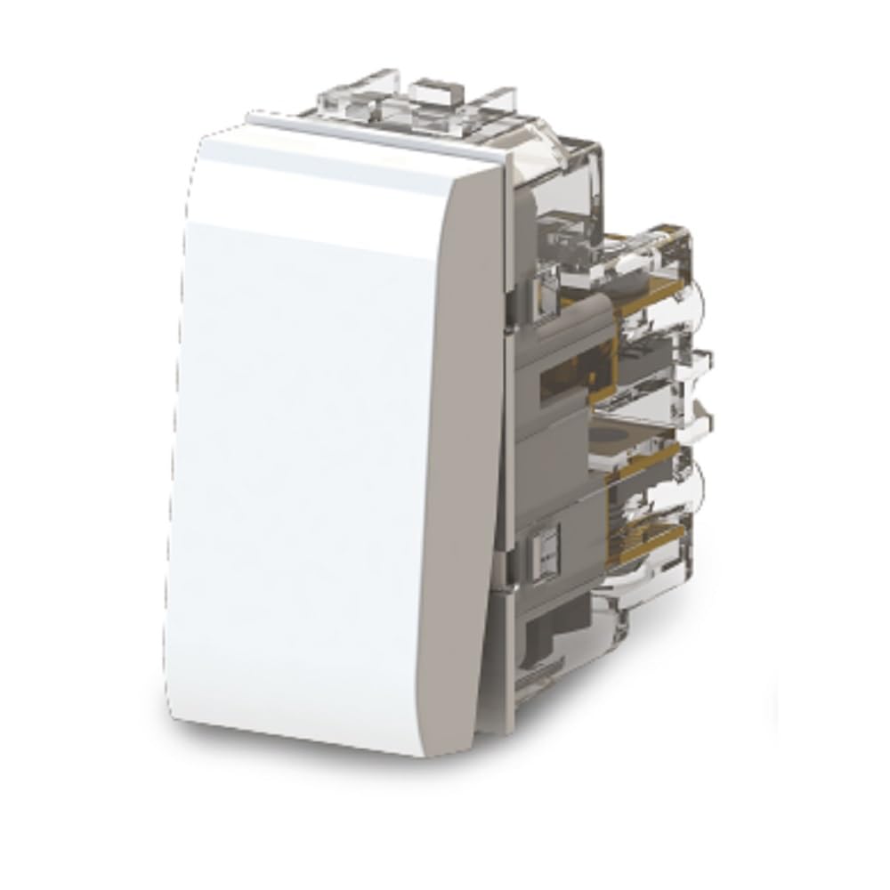 4box - Uniko Bticino® Matix™ Compatible Smart Multi-Function Control. Can be Used as a Switch, Diverter, Inverter or NO/NC Button. White