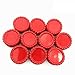 IGOGO 100 Pcs Colors Bottle Caps Craft Bottle Stickers for Hair Bows Pendants Scrapbooks 1 Inch (Bright Red, 100 pcs)