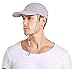 icolor Sun Hats for Men Women with Neck Flap,Foldable Sun Cap Fishing Sun Hats,Summer UPF50+ Sun Protection Ponytail Hats LightGray