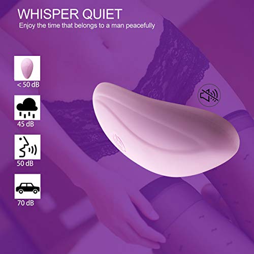 Full Silicone Wearable Vibrator Clitoral Vibartor G-Spot Vibrator Waterproof Rechargeable Invisible Clitoral Stimulator Sex Toys for Women Couples - Thumbnail 4