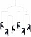 Flensted Mobiles Penguin In Tails Hanging Nursery Mobile - 18 Inches Plastic